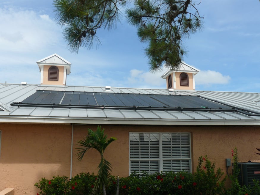 roof solar pool heating systems