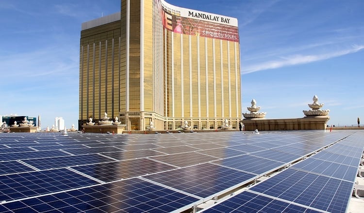 Mandalay Bay's expanded rooftop solar array is the largest in the nation