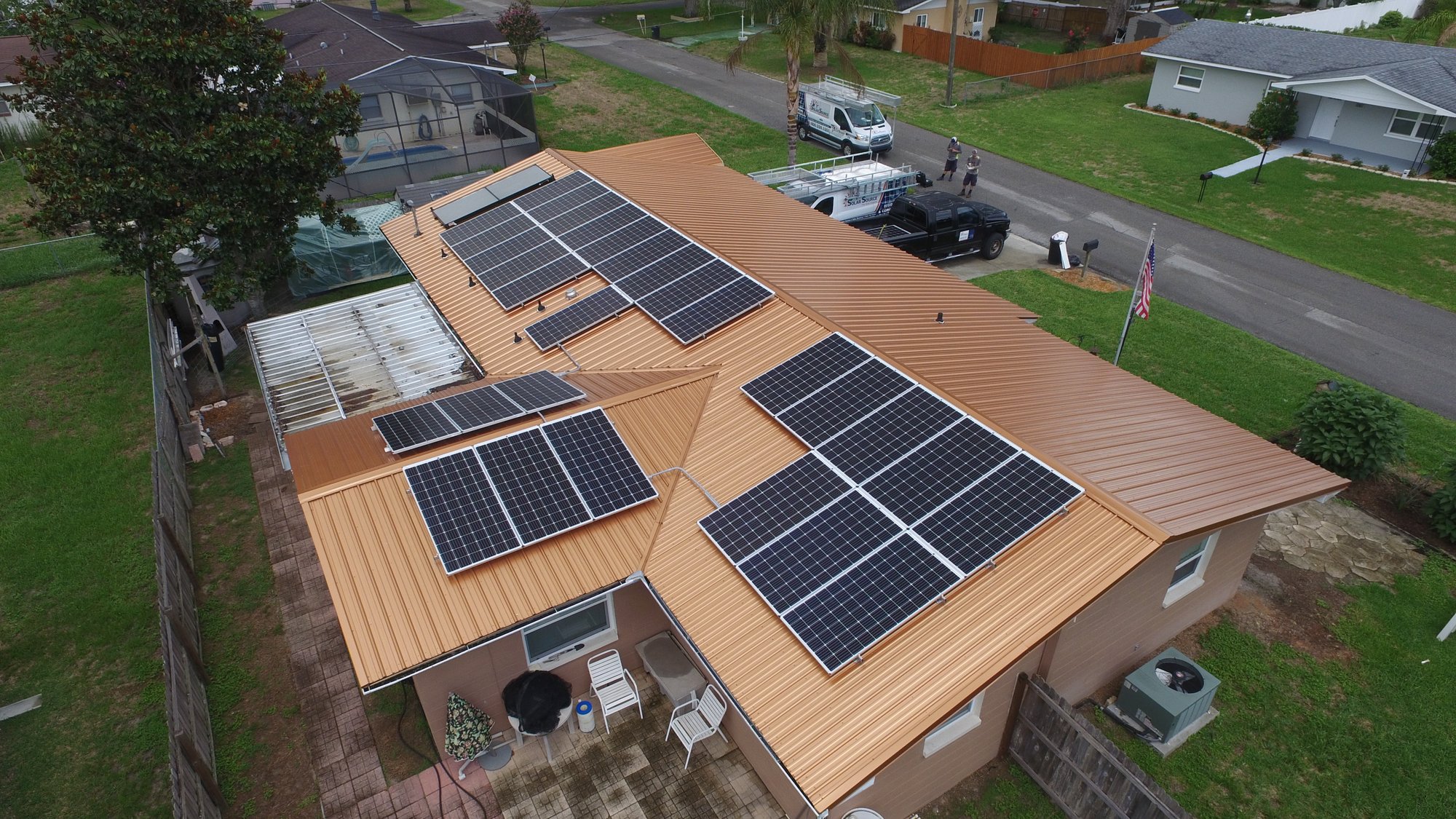 PV Solar Electric Metal Roof