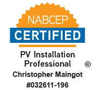 Christopher Maingot, NABCEP Certified PV Installation Professional